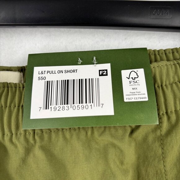 Lake & Trail Pull On Shorts Size 3XL Olive Green UPF 50 Fast Dri Stretch Nylon - Picture 12 of 13